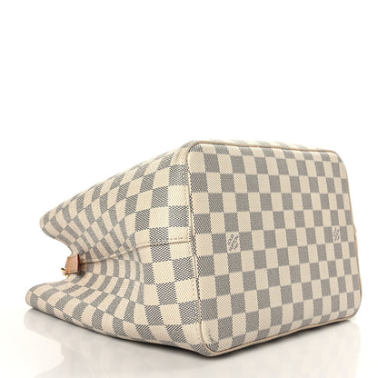 Louis Vuitton Damier Azur Braided Neonoe MM Peach Cream 4 of 11