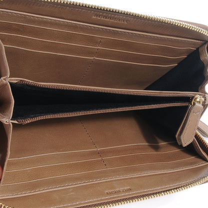 Burberry Leather Canvas House Check Zip Around Wallet 6 of 9