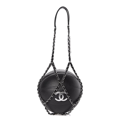 Chanel Lambskin Chain Net and Basketball Black 2 of 8