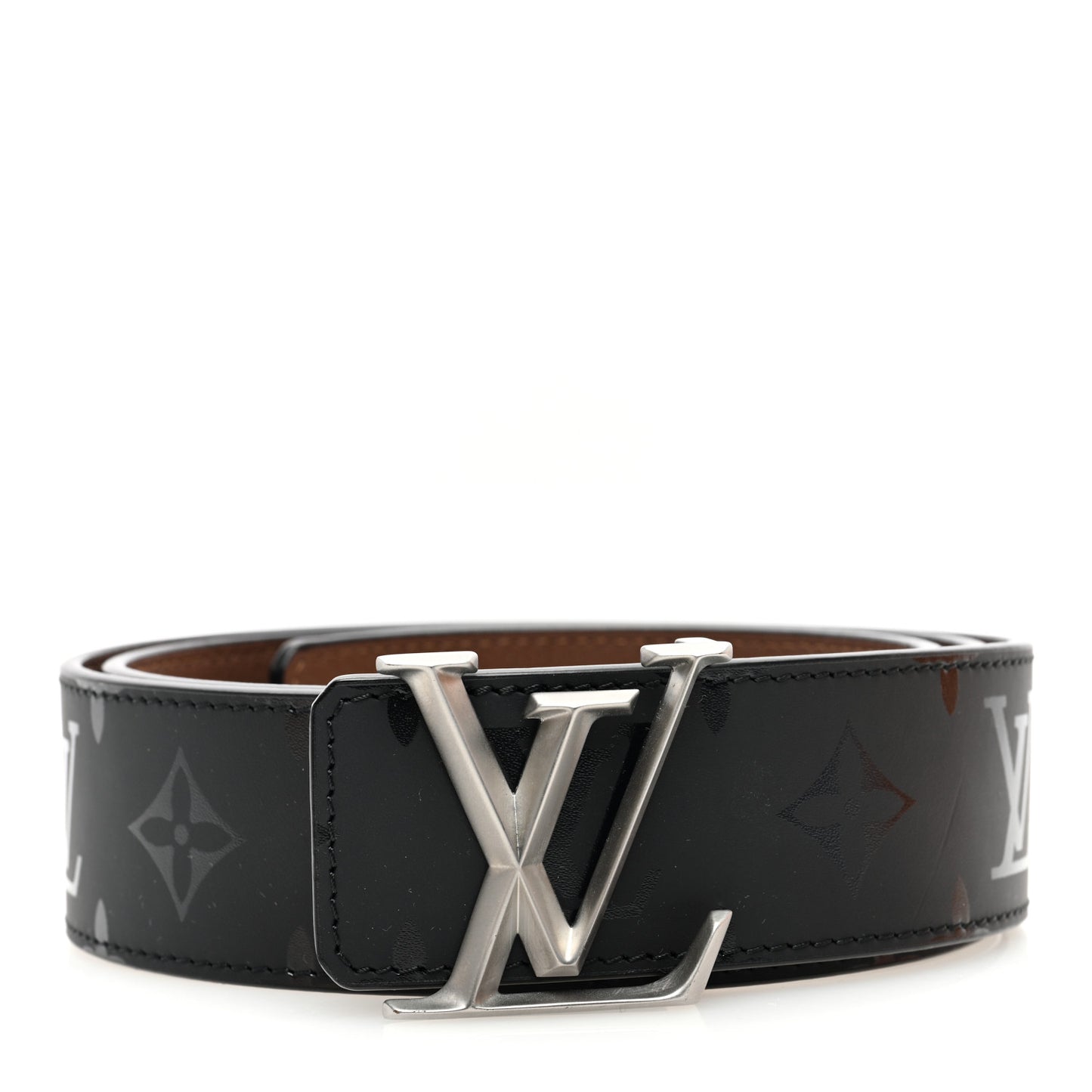 Monogram Illusion 40mm LV Initiales Reversible Belt 90 36 Black