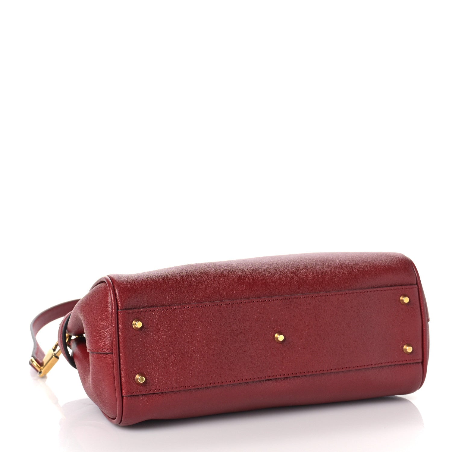 Gucci New Sakai Calfskin Lux Small Dahlia Top Handle Shoulder Bag New Cherry Red 3 of 8