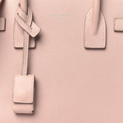 Saint Laurent Grained Calfskin Baby Sac De Jour Souple Rose 8 of 18