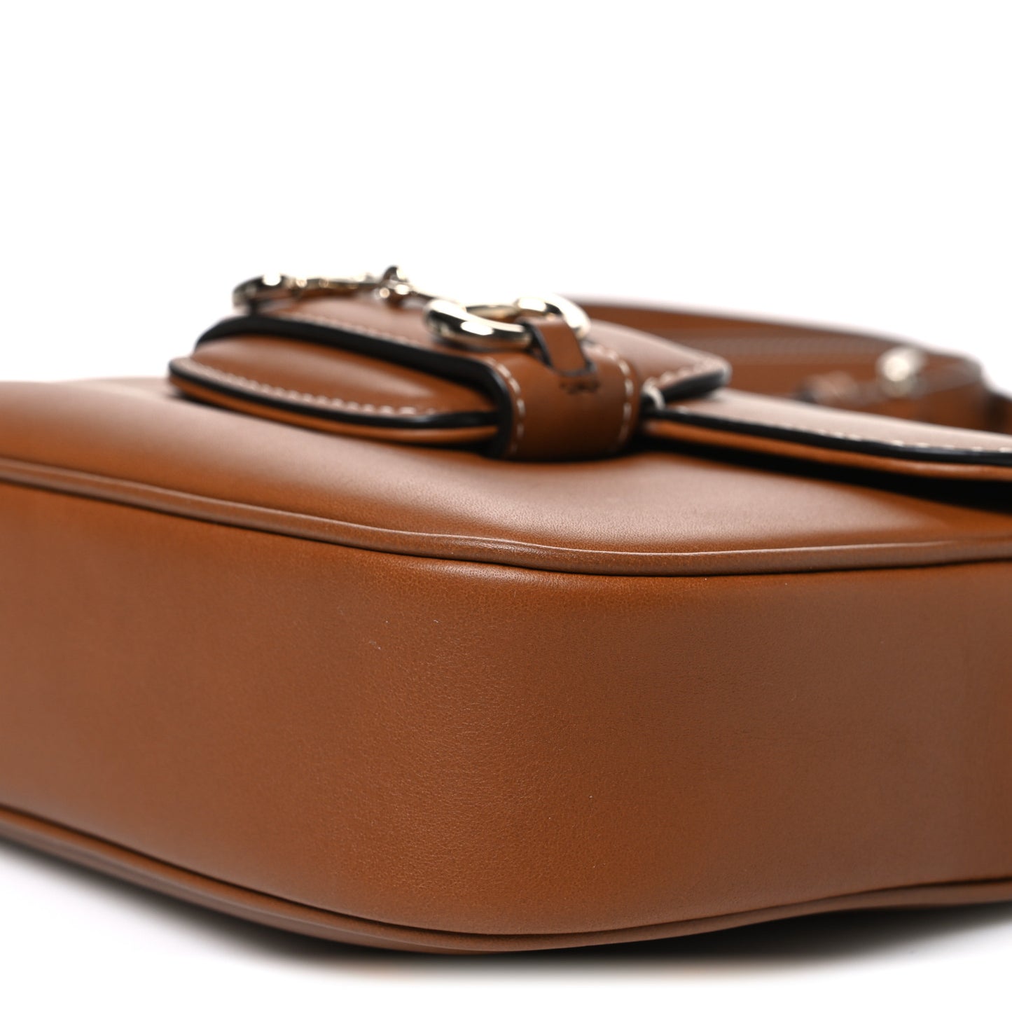Arabella Calfskin Horsebit 1955 Soft Small Shoulder Bag Sundial