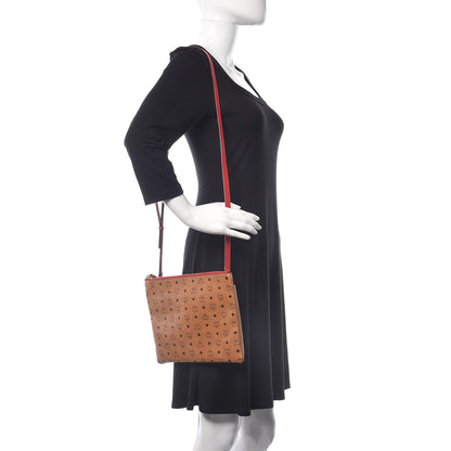 MCM Visetos Medium Crossbody Pouch Cognac 2 of 12