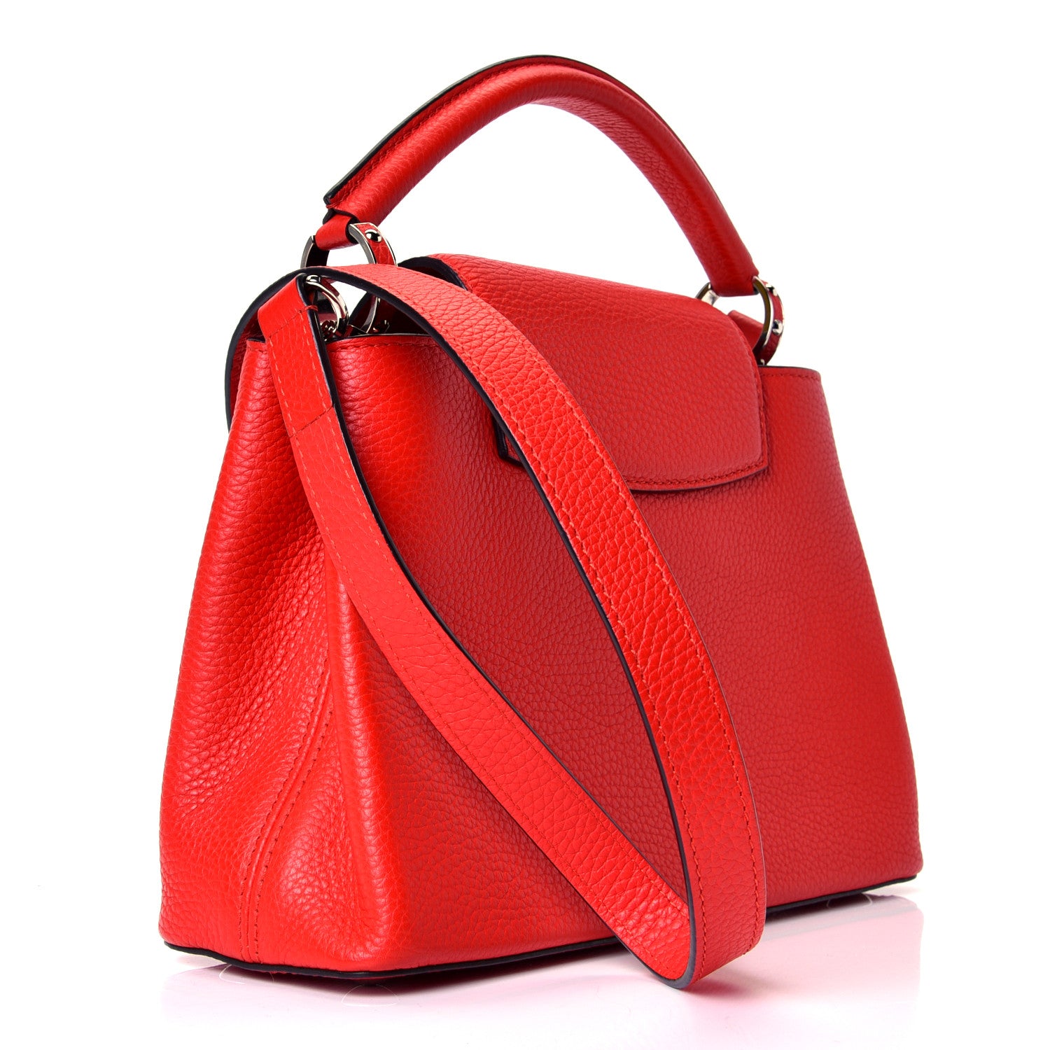 Louis Vuitton Taurillon Capucines BB Coquelicot 4 of 6