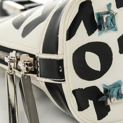 Louis Vuitton Graffiti Alma MM Black 7 of 8