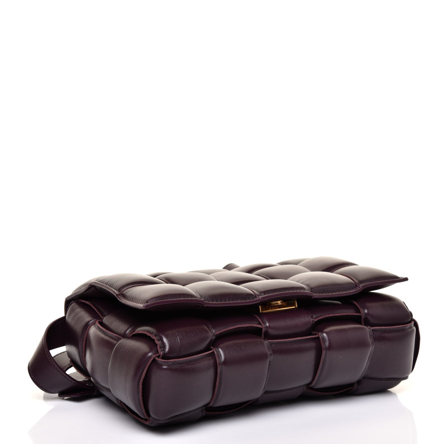 Bottega Veneta Nappa Maxi Intreccio Padded Cassette Crossbody Bag Grape 4 of 10