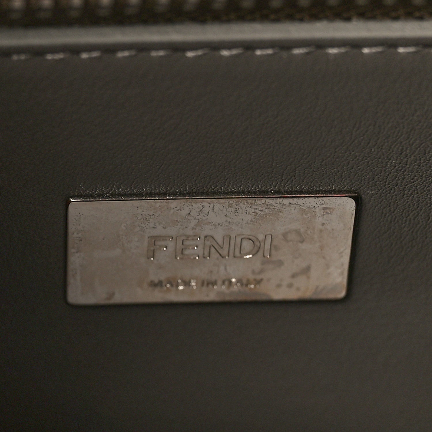 Fendi Vitello Tahiti Burro Large Peekaboo Iconic Essentially Satchel Macaron Foresta 8 of 10