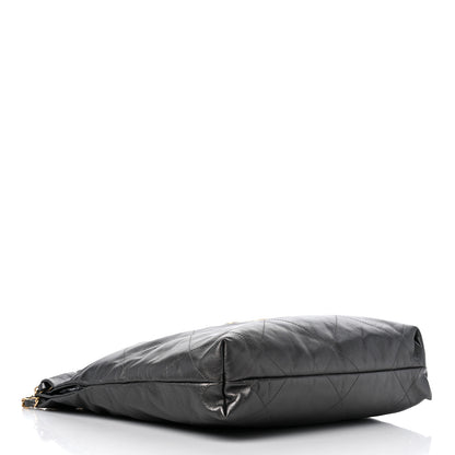 Chanel Metallic Calfskin Quilted Small Chanel 22 Ruthenium 5 of 10