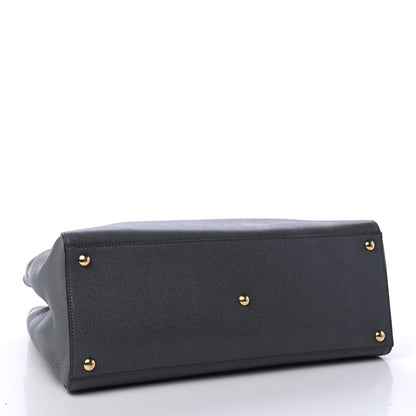 Fendi Vitello Elite Flamingo Regular 2Jours Tote Grigio Grigio Chiaro 3 of 6