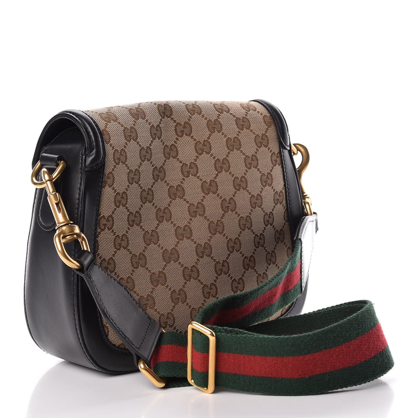 Monogram Ruinart Calfskin Medium Lady Web Shoulder Bag Beige Ebony Black