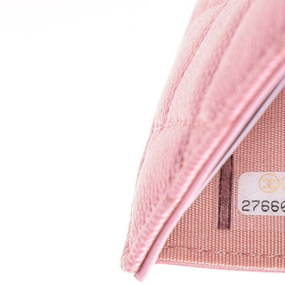 Chanel Iridescent Caviar Quilted Small Flap Wallet Rose Pink 8 of 9