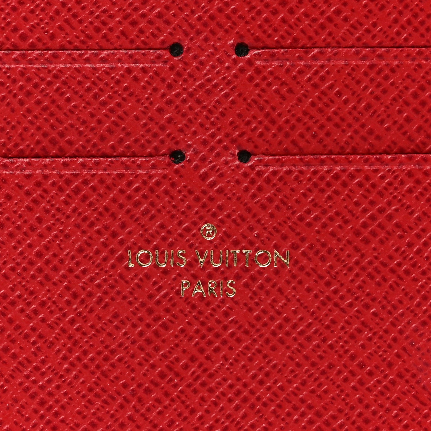 Louis Vuitton Calfskin Felicie Card Holder Insert Cherry 6 of 6