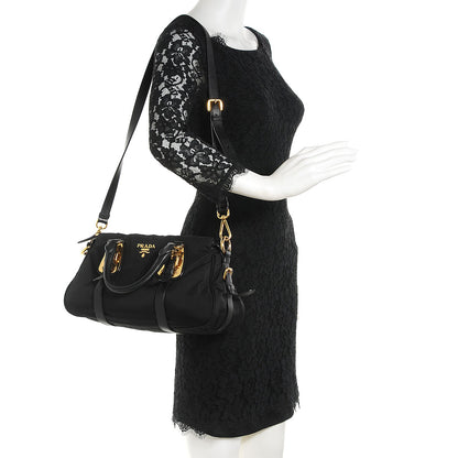 Prada Tessuto Soft Calf Tote Nero Black 2 of 10