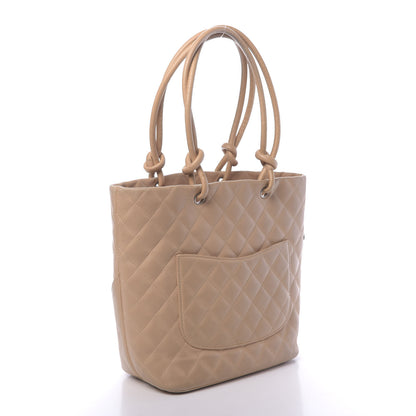 Chanel Calfskin Quilted Medium Cambon Tote Beige 3 of 16