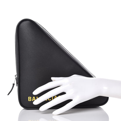Balenciaga Calfskin M Triangle Pouch Black 2 of 7