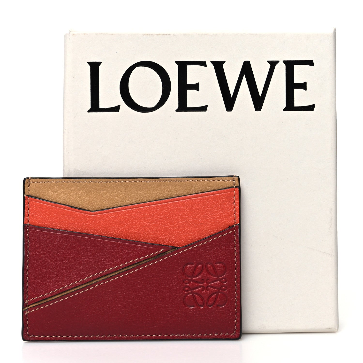 Loewe Calfskin Puzzle Colorblock Card Holder Multicolor 11 of 11