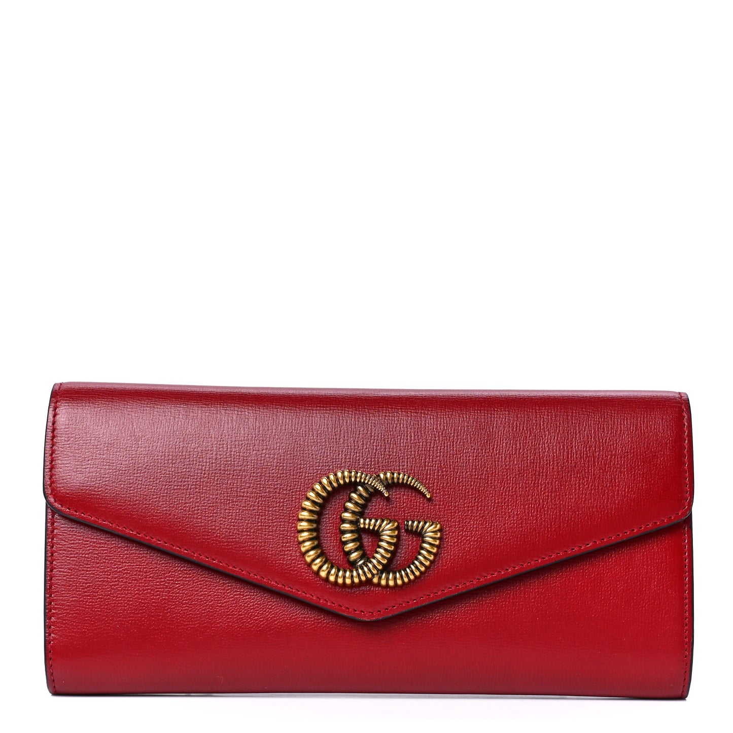 Textured Calfskin Torchon GG Broadway Envelope Clutch Romantic Cherry