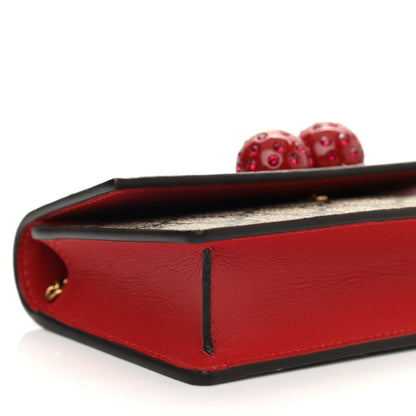 Gucci GG Supreme Monogram Mini Cherry Chain Bag 7 of 9