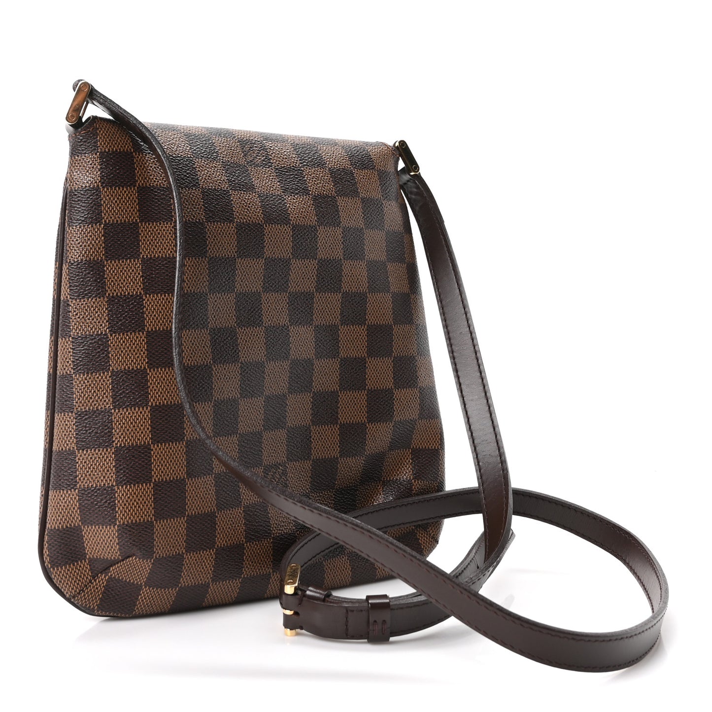 Damier Ebene Musette Salsa Long Strap