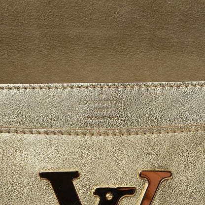 Louis Vuitton Calfskin Neo Sobe Louise EW Clutch Gold 7 of 11