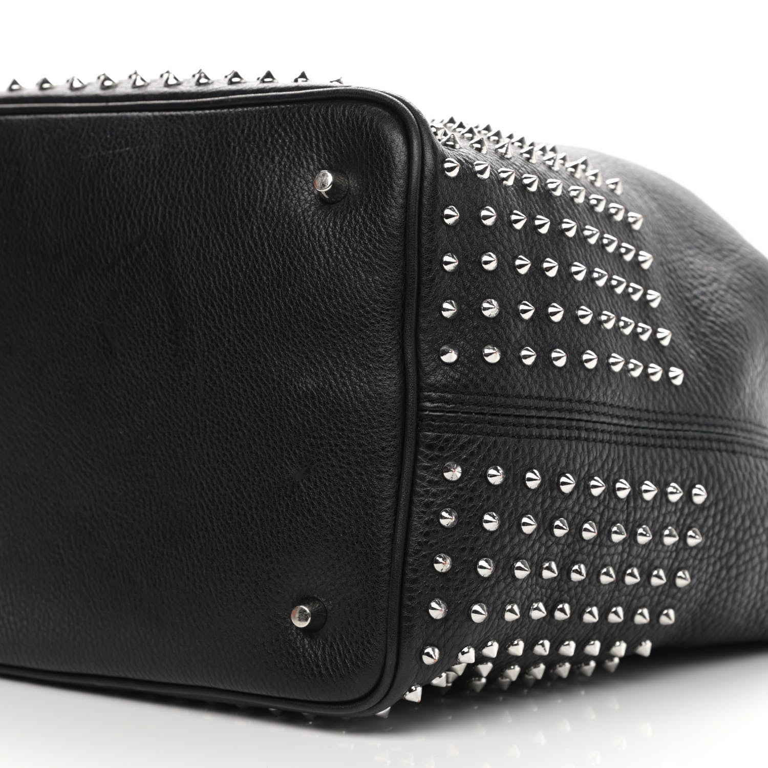 Burberry Calfskin Studded Medium Susanna Hobo Black 9 of 9