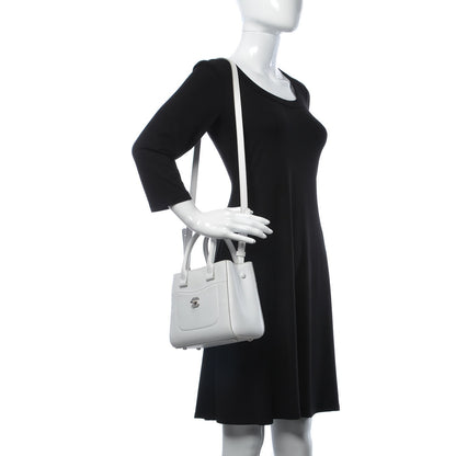 Chanel Grained Calfskin Mini Neo Executive Shopper Tote White 2 of 11