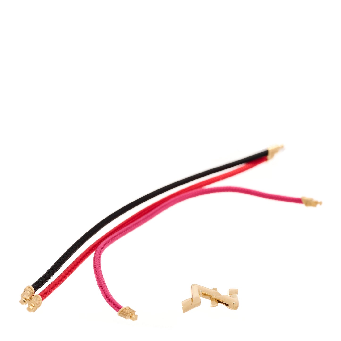 18K Yellow Gold Volt Upside Down Chain Bracelet Multi