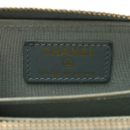 Chanel Caviar Quilted Zip Coin Purse Blue 6 of 7
