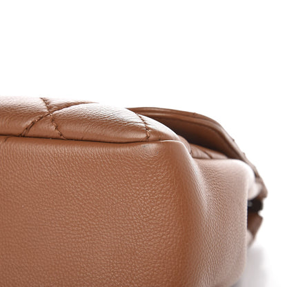 Chanel Calfskin Large Blizzard Zip Top Flap Bag Light Brown 11 of 11