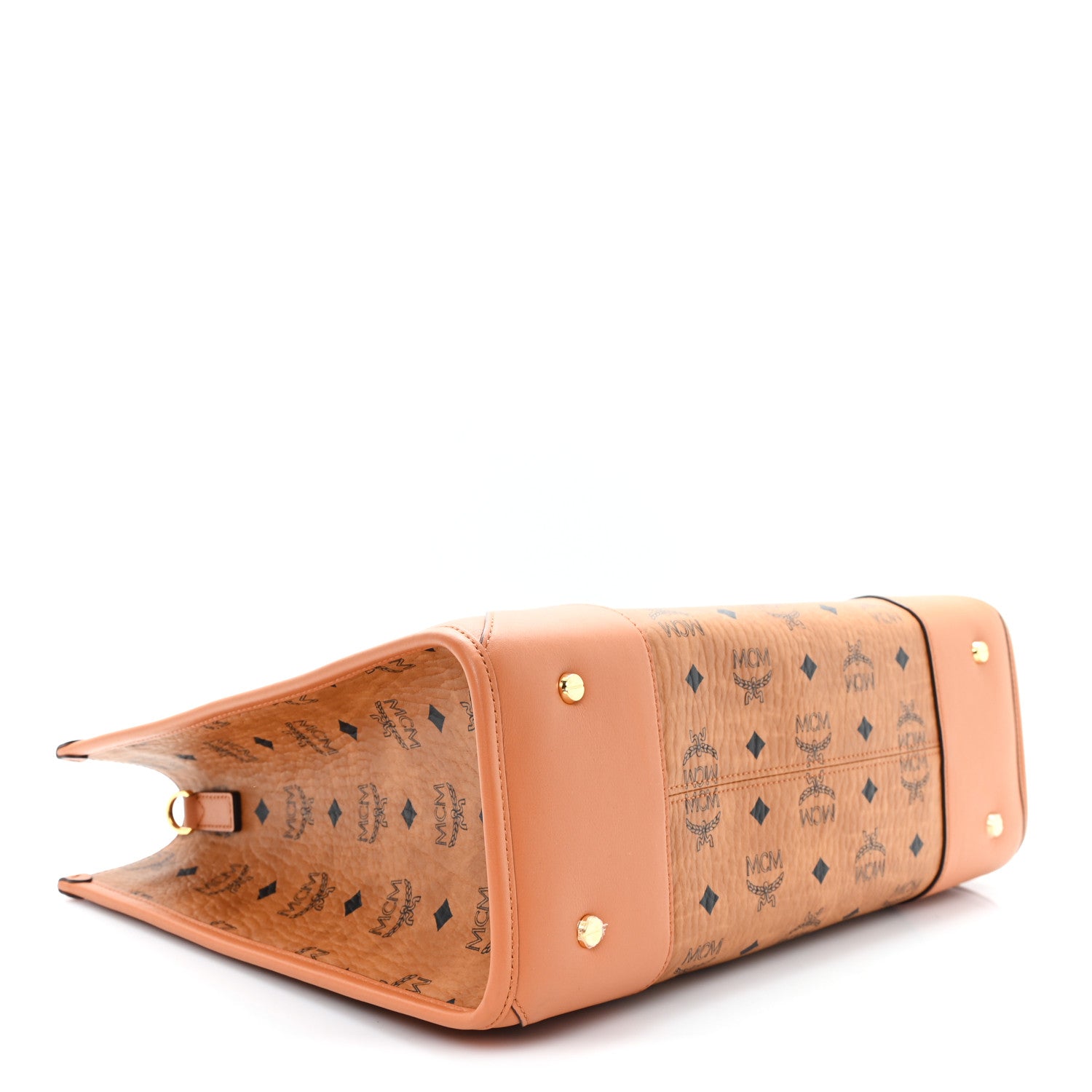 MCM Visetos X-Large Munchen Tote Cognac 1858153 – FASHIONPHILE