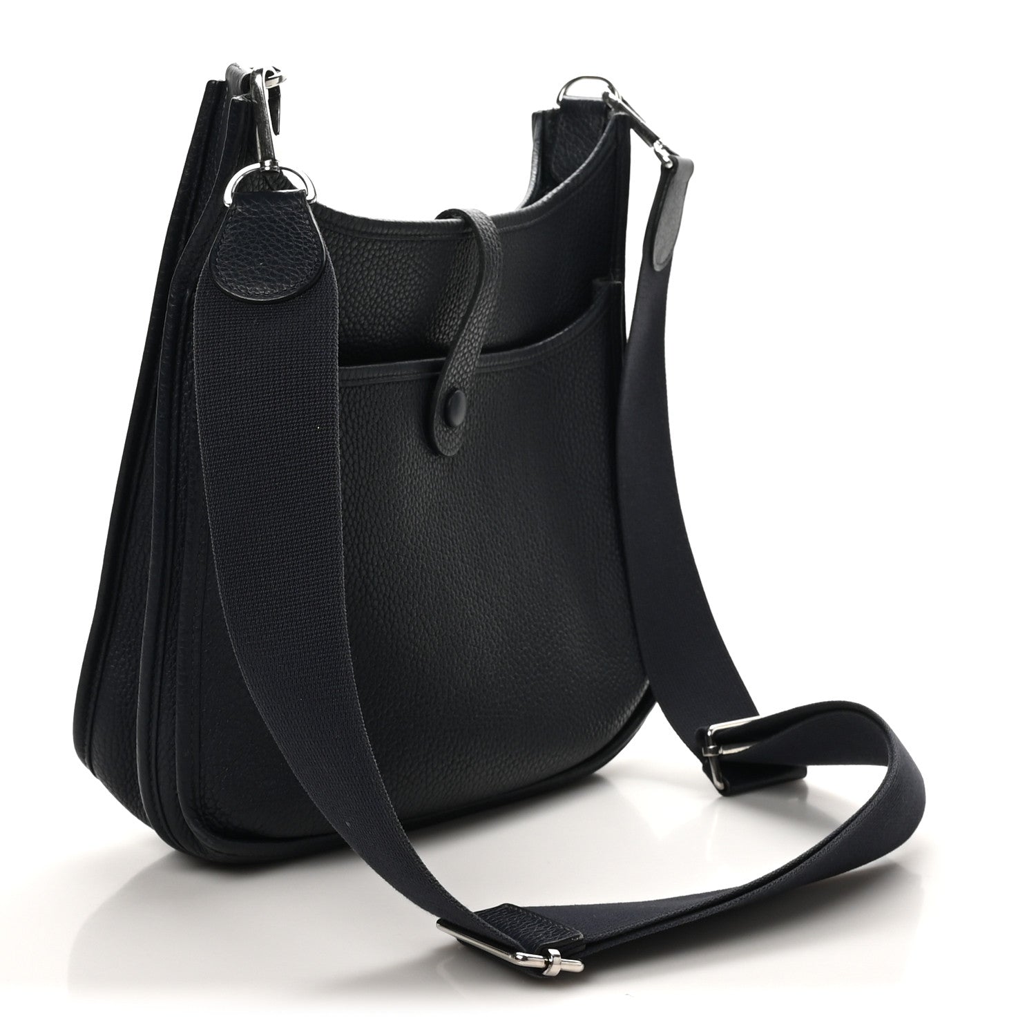 Hermes Taurillon Clemence Evelyne III PM Bleu Nuit 5 of 19