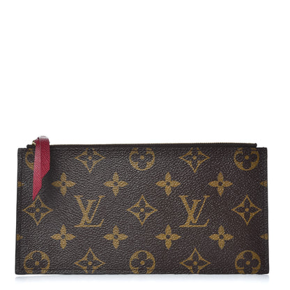 Louis Vuitton Monogram Felicie Chain Wallet Zippered Insert Fuchsia 1 of 6