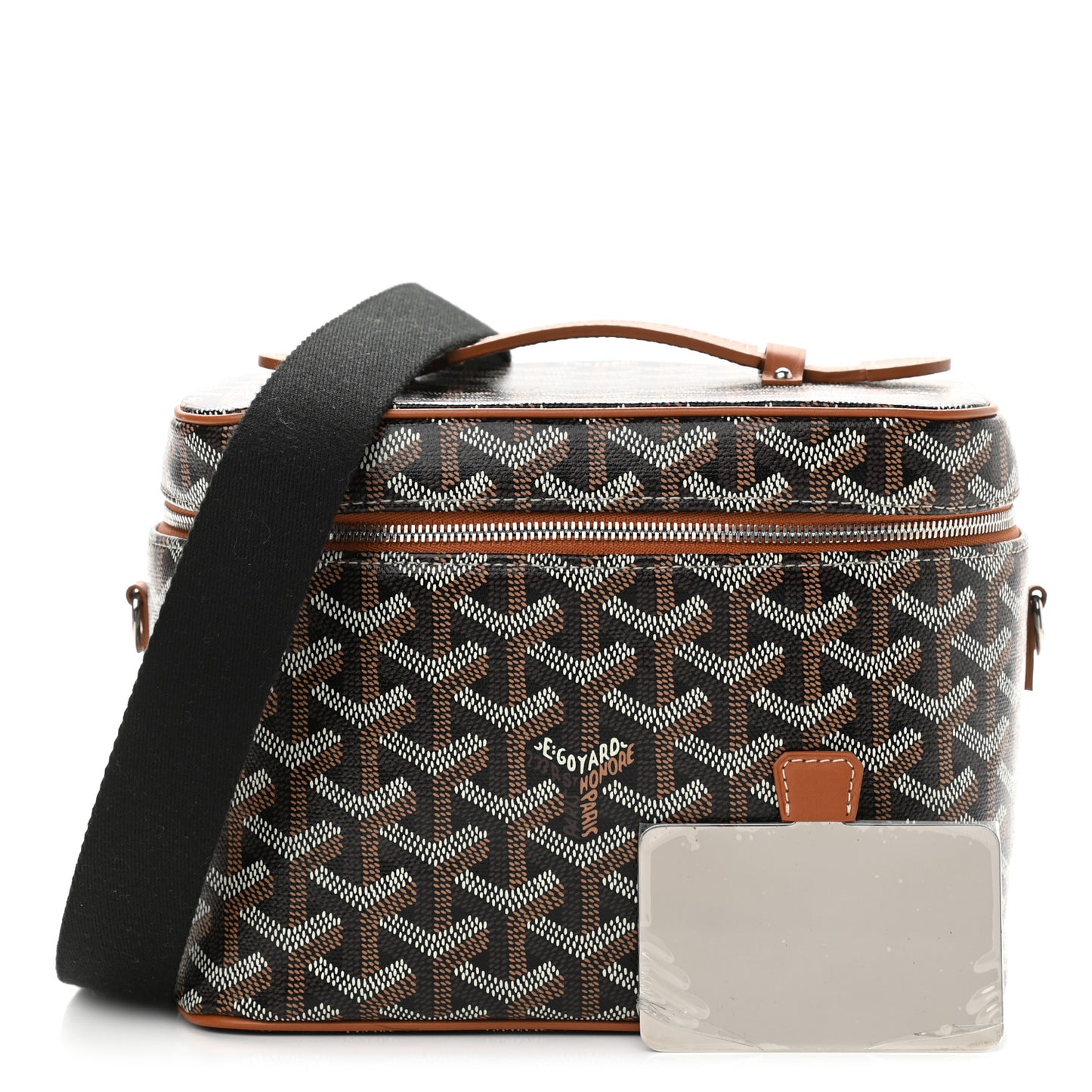 Goyardine Muse Vanity Case Black Gold