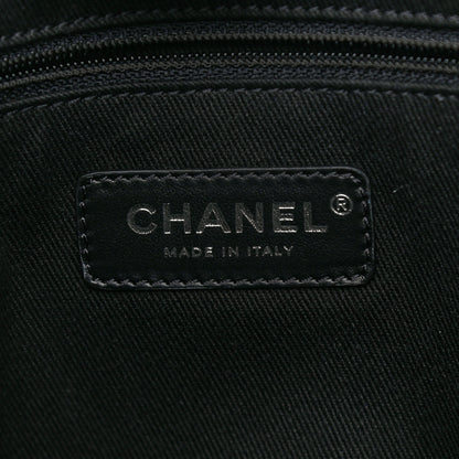 Chanel Mixed Fibers Calfskin Small Deauville Tote Black 5 of 10