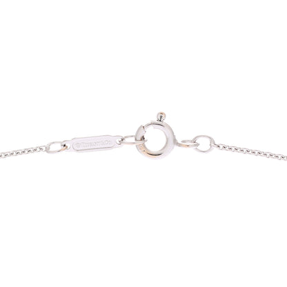 Tiffany 18K White Gold Diamond Metro Oval Pendant Necklace 5 of 6