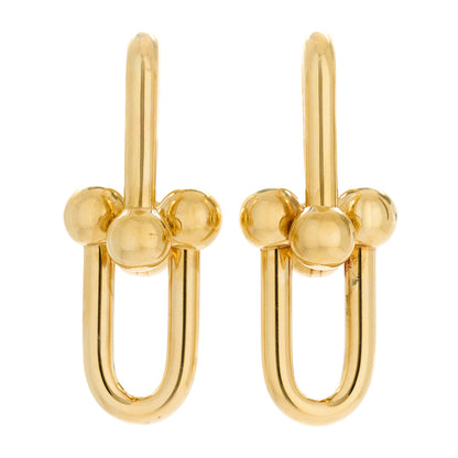 Tiffany 18K Yellow Gold Extra Large HardWear Link Earrings 1 of 4