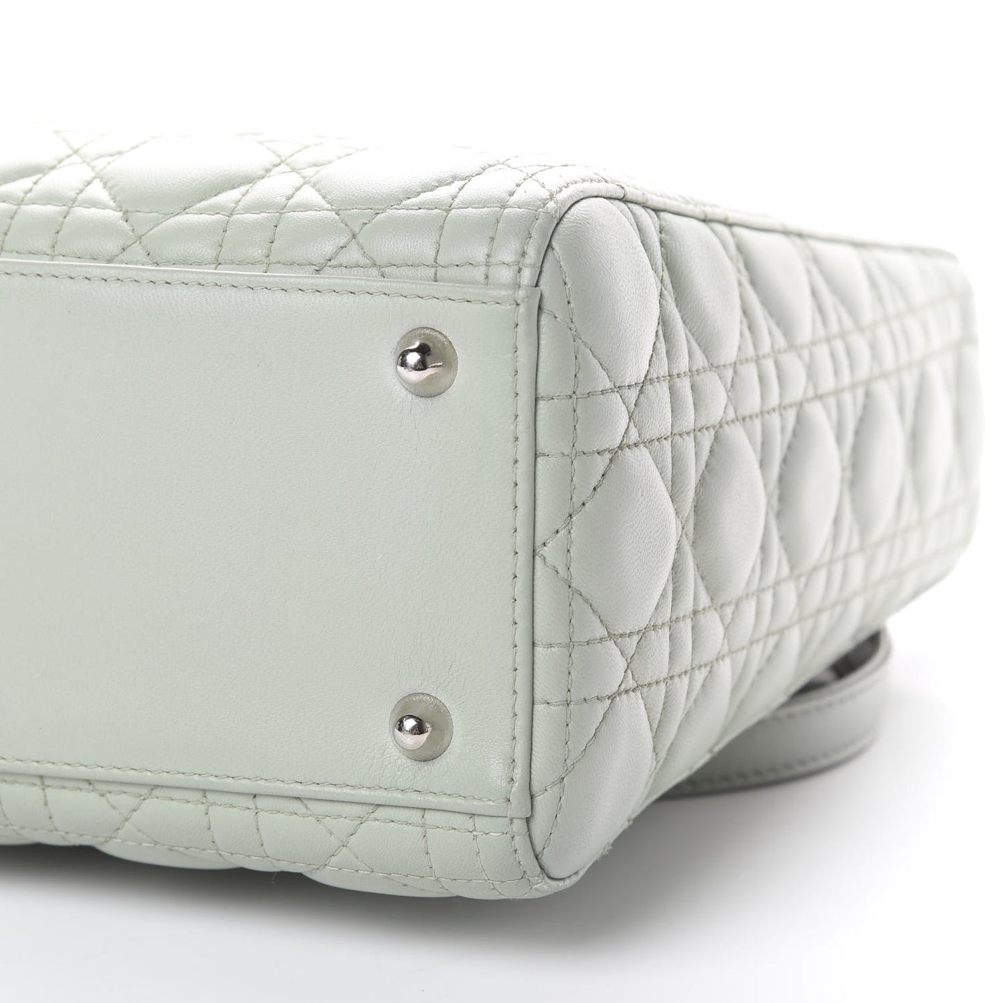 Lambskin Cannage Large Lady Dior Light Green