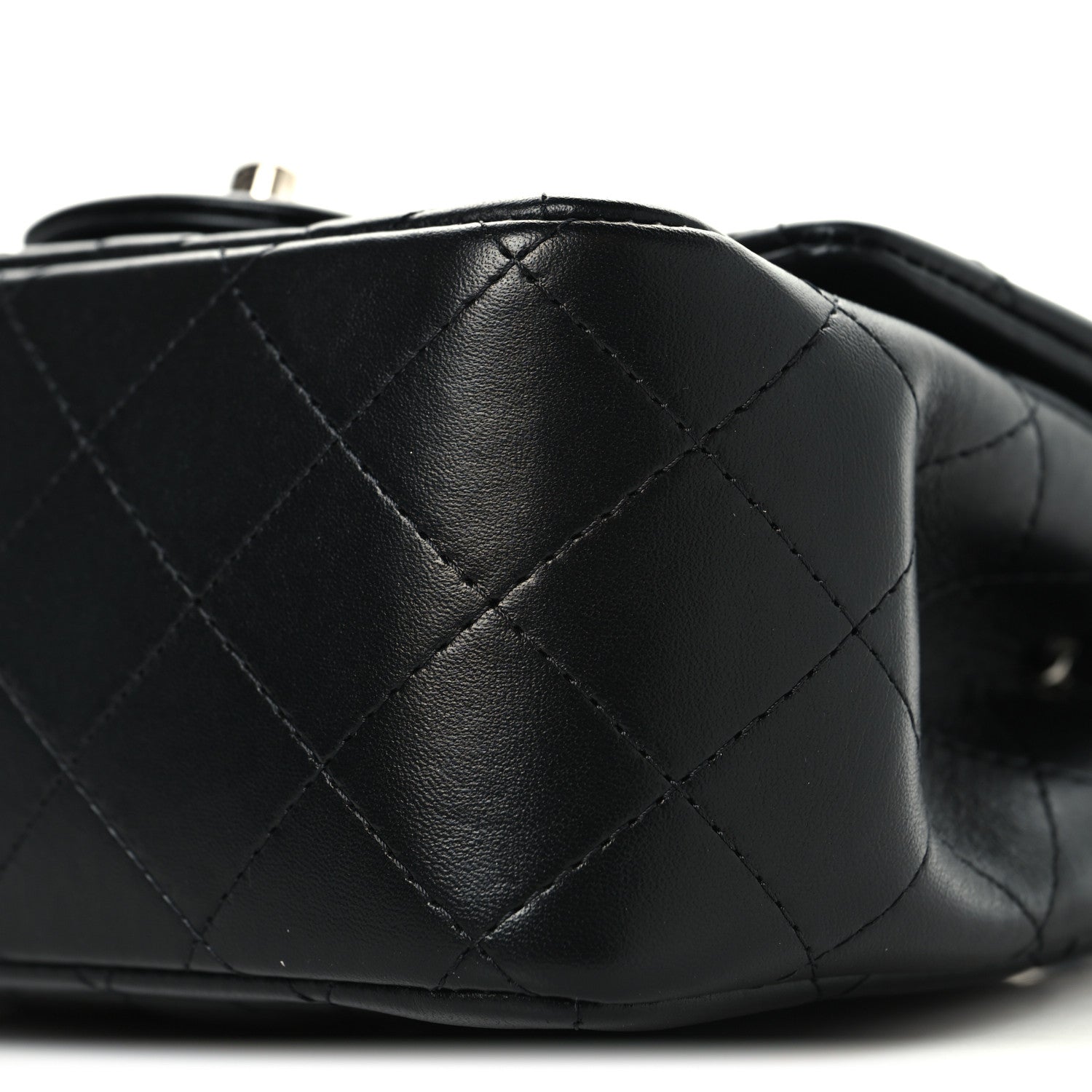 Chanel Lambskin Quilted Mini Square Flap Black 10 of 11