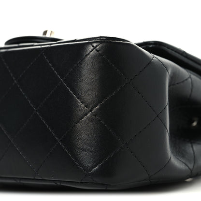 Chanel Lambskin Quilted Mini Square Flap Black 10 of 11