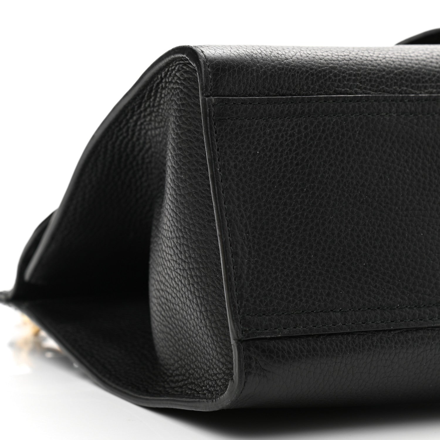 Gucci Calfskin Small GG Marmont Top Handle Bag Black 9 of 10