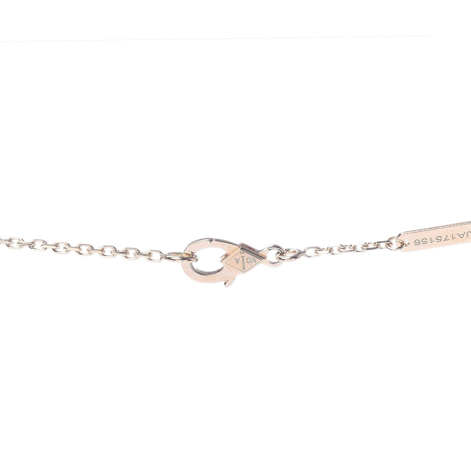 Van Cleef & Arpels 18K Yellow Gold Diamond Yellow Mother of Pearl Vintage Alhambra Pendant Necklace 5 of 8
