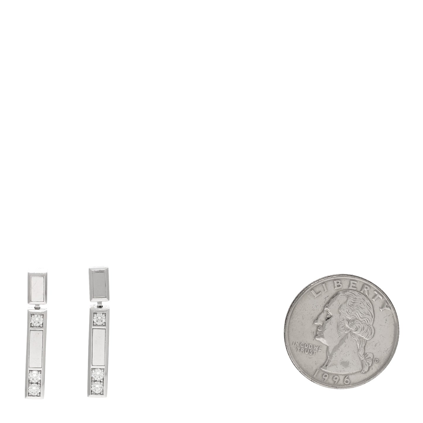 Platinum Diamond Medium Traffic Earrings