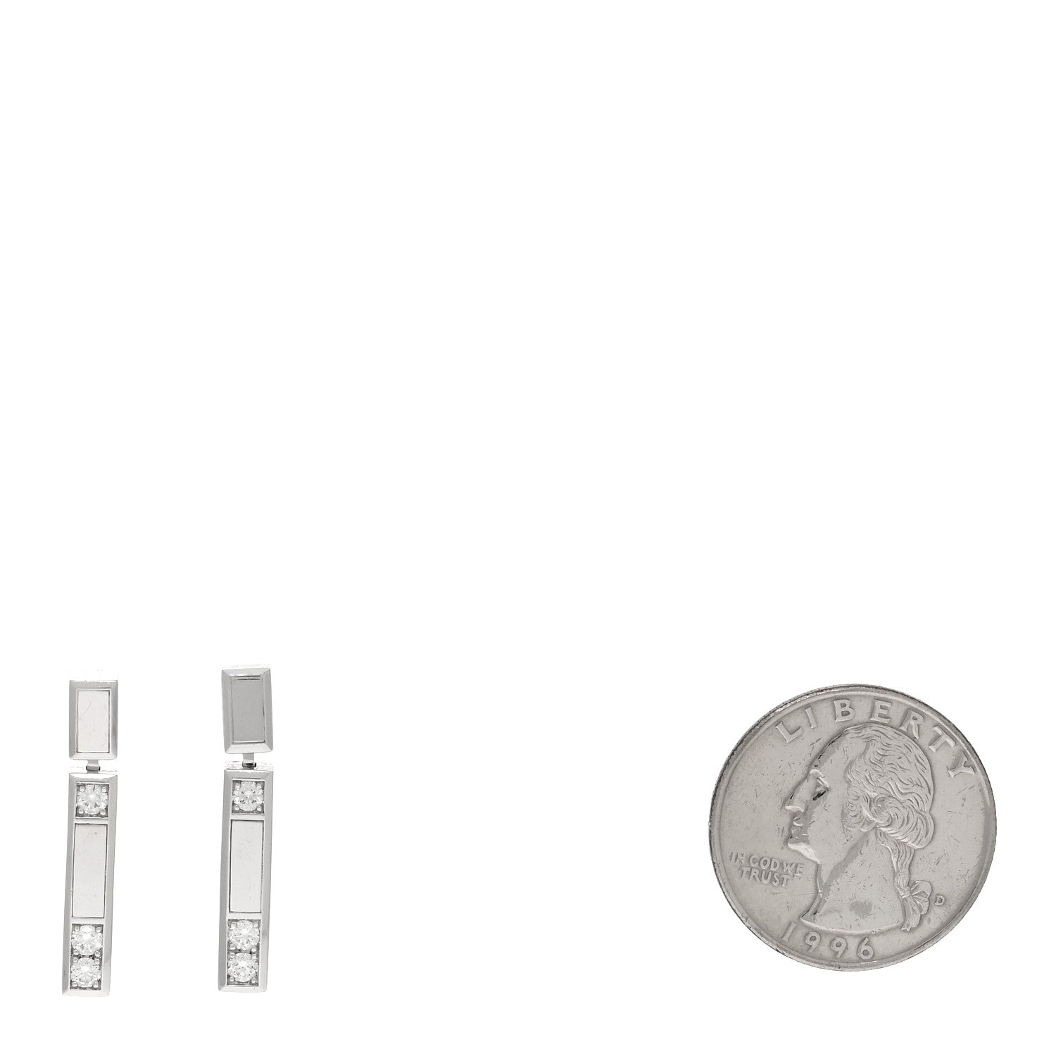 Harry Winston Platinum Diamond Medium Traffic Earrings 2 of 5