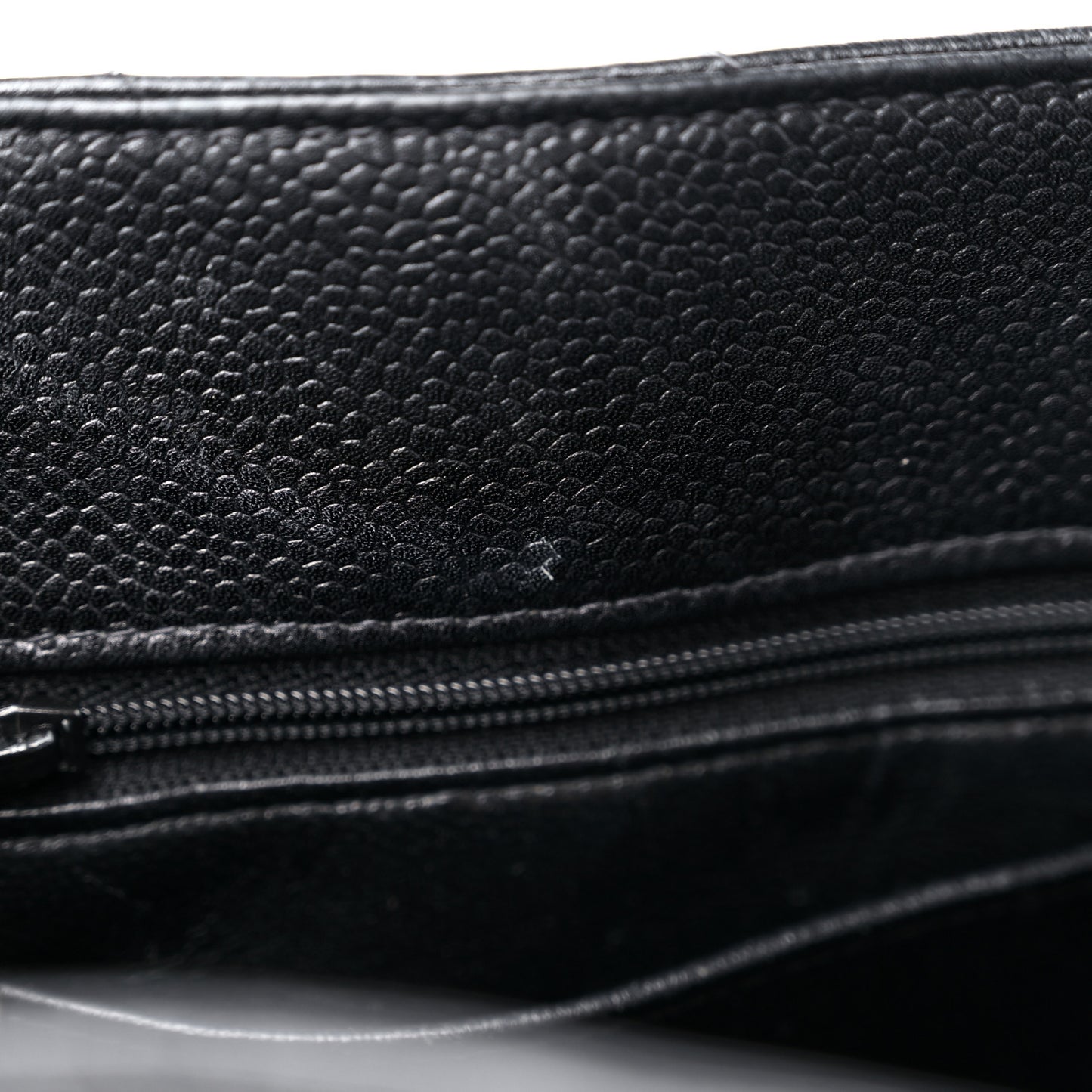 Caviar Quilted Shopping Tote Black