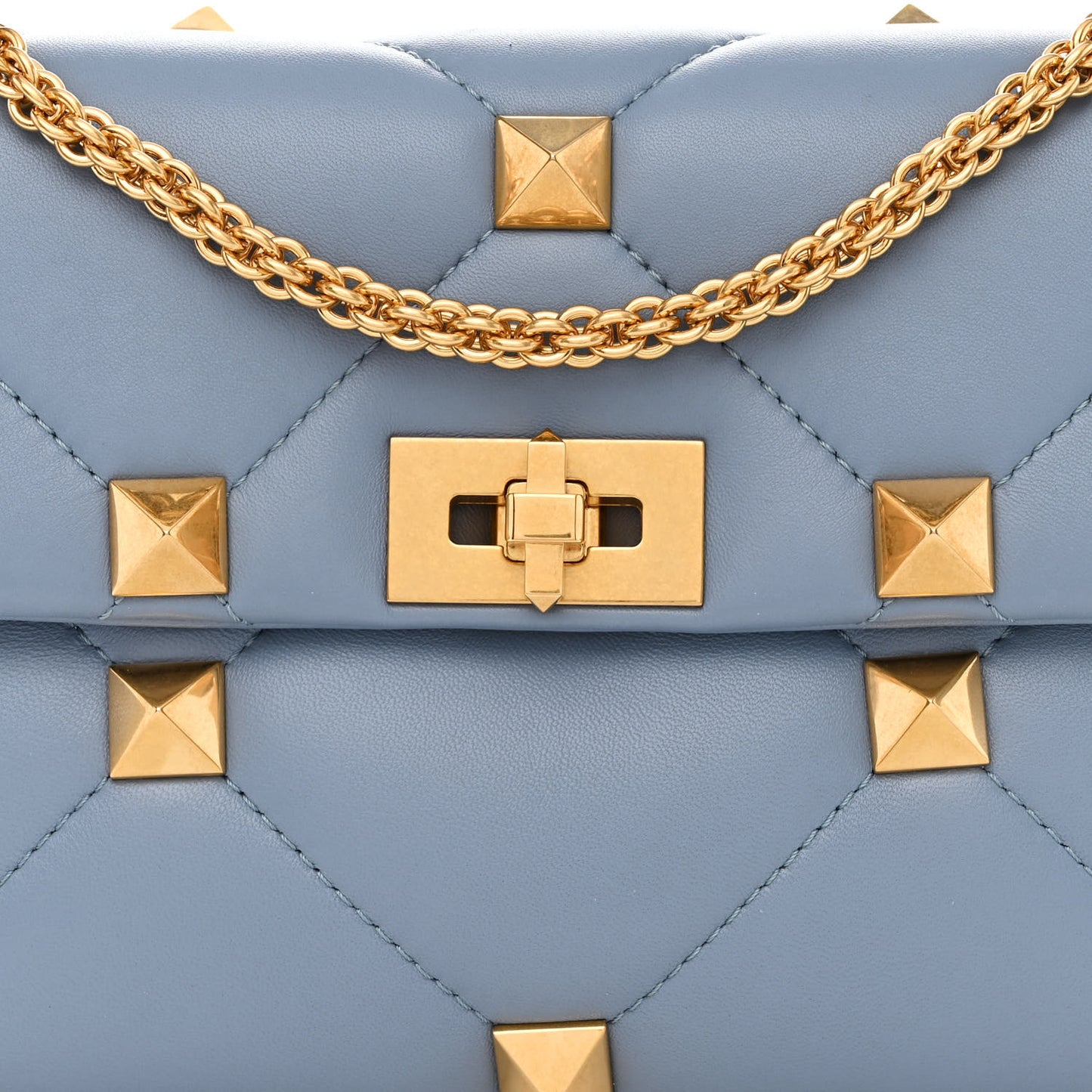 Nappa Medium Roman Stud Shoulder Bag Niagara