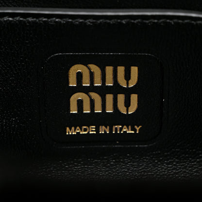 Miu Miu Nappa Matelasse Shoulder Bag Black 6 of 9