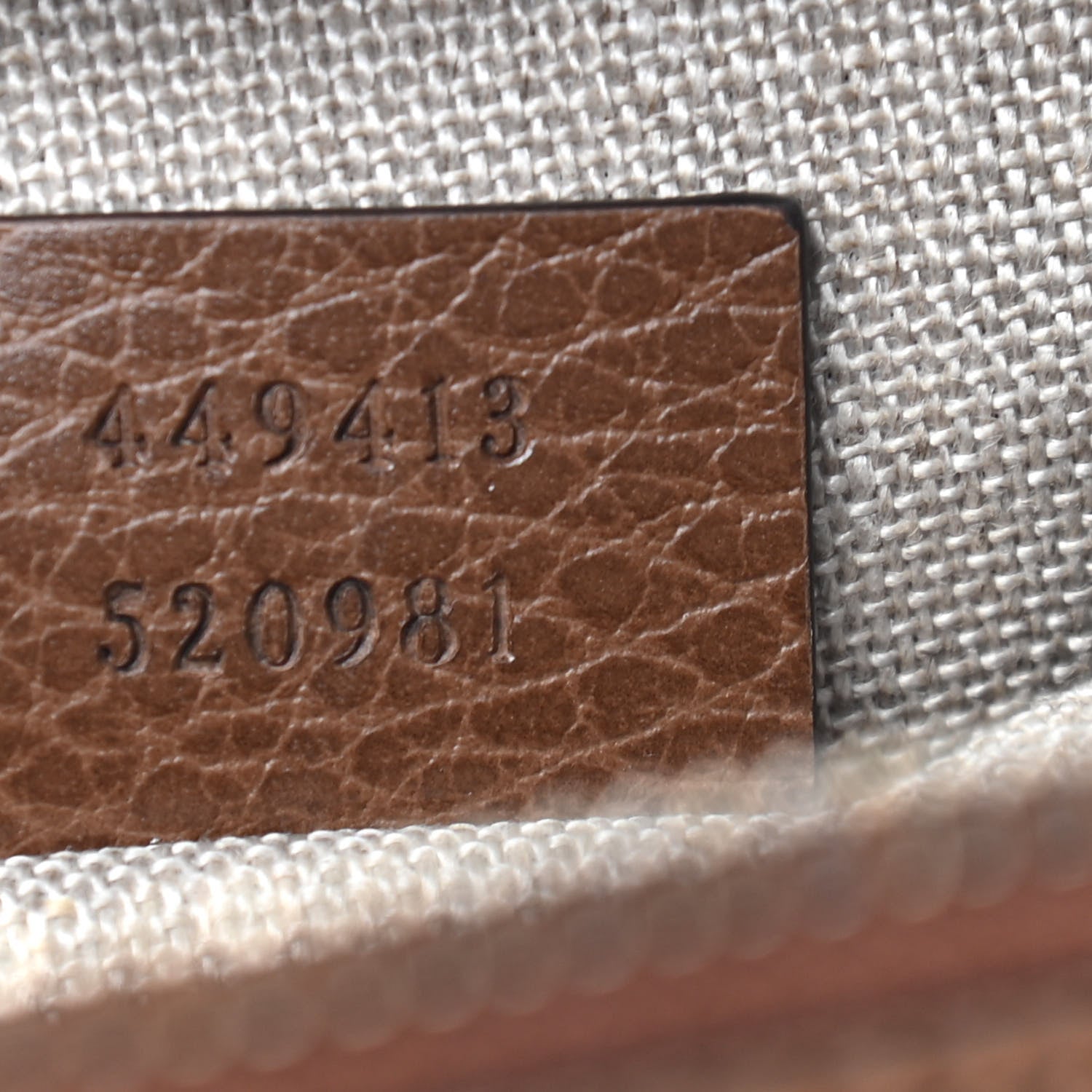 Gucci Monogram Mini Bree Messenger Bag Beige Tabacco 7 of 9