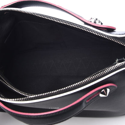 Fendi Vitello Dolce Croc Tail Studded Medium By The Way Boston Bag Black Multicolor 5 of 10