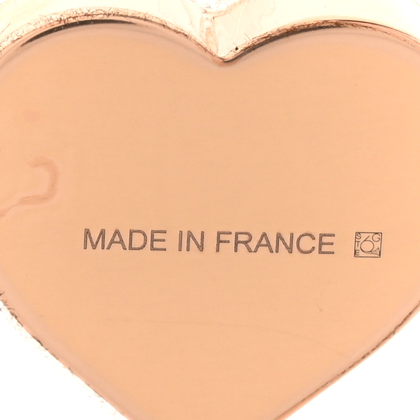 Rose Gold Plated Brass Mini Coeur Twilly Scarf Ring